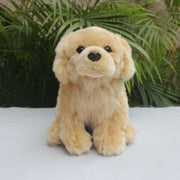 Cutest Sitting Golden Retriever Love Stuffed Animal Plush Toy-Stuffed Animals-Golden Retriever, Home Decor, Stuffed Animal-7