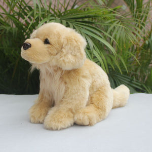 Cutest Sitting Golden Retriever Love Stuffed Animal Plush Toy-Stuffed Animals-Golden Retriever, Home Decor, Stuffed Animal-12