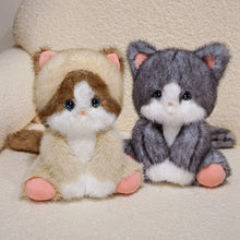 Load image into Gallery viewer, Cutest Sitting Grey and White Cat Teddy Bear Plush Toy-4