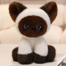 Load image into Gallery viewer, Cutest Sitting Siamese Cat Plush Toy Teddy Bears-Siamese Brown-24cm-1