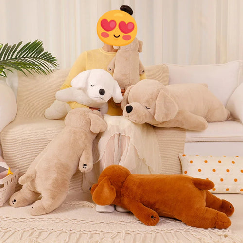 Cutest Sleeping Labrador Stuffed Plush Pillows - Medium to Giant Size-Stuffed Animals-Chocolate Labrador, Home Decor, Labrador, Pillows, Stuffed Animal-15