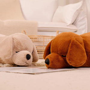 Cutest Sleeping Labrador Stuffed Plush Pillows - Medium to Giant Size-Stuffed Animals-Chocolate Labrador, Home Decor, Labrador, Pillows, Stuffed Animal-3