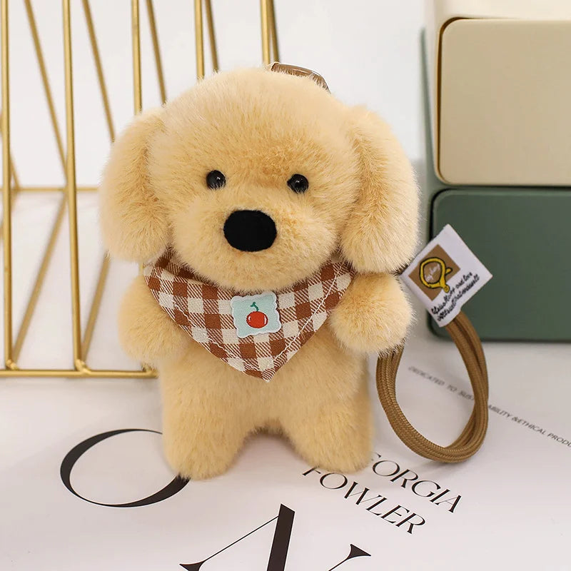 Cutest Small Plush Toy Yellow Lab Lucky Bag Charm-Accessories,Dog Mom Gifts,Labrador,Stuffed Animal-Golden Dog-One Size-2