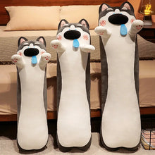 Load image into Gallery viewer, Cutest Snot Nose Husky Stuffed Plush Pillows (Large to Giant Size)-Pillows, Siberian Husky, Stuffed Animal-1