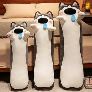 Cutest Snot Nose Husky Stuffed Plush Pillows (Large to Giant Size)-Pillows, Siberian Husky, Stuffed Animal-1