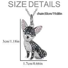 Load image into Gallery viewer, Cutest Sparkling Black Chihuahua Mom Pendant Necklace-Dog Themed Jewellery-Accessories,Chihuahua,Dog Mom Gifts,Jewellery,Necklace-3