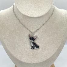 Load image into Gallery viewer, Cutest Sparkling Black Chihuahua Mom Pendant Necklace-Dog Themed Jewellery-Accessories,Chihuahua,Dog Mom Gifts,Jewellery,Necklace-7