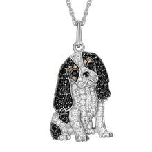 Load image into Gallery viewer, Cutest Sparkling Cavalier King Charles Spaniel Mom Pendant Necklace-Dog Themed Jewellery-Accessories,Cavalier King Charles Spaniel,Dog Mom Gifts,Jewellery-Silver-50cm-1