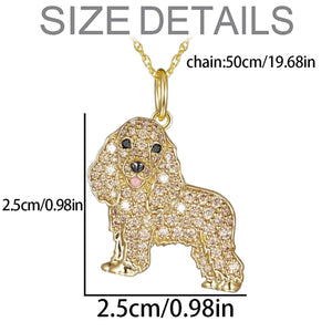Cutest Sparkling Cocker Spaniel Mom Pendant Necklace-Dog Themed Jewellery-Accessories,Cocker Spaniel,Dog Mom Gifts,Jewellery,Necklace-3