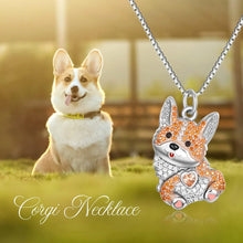 Load image into Gallery viewer, Cutest Sparkling Corgi Mom Pendant Necklace-Dog Themed Jewellery-Accessories,Corgi,Dog Mom Gifts,Jewellery-4