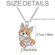 Load image into Gallery viewer, Cutest Sparkling Corgi Mom Pendant Necklace-Dog Themed Jewellery-Accessories,Corgi,Dog Mom Gifts,Jewellery-8