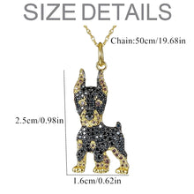Load image into Gallery viewer, Cutest Sparkling Doberman Mom Pendant Necklace-Dog Themed Jewellery-Accessories,Doberman,Dog Mom Gifts,Necklace-3