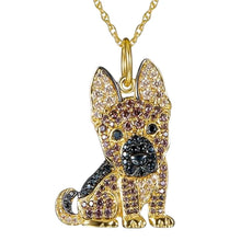 Load image into Gallery viewer, Cutest Sparkling German Shepherd Mom Pendant Necklace-Dog Themed Jewellery-Accessories,Dog Mom Gifts,German Shepherd,Jewellery,Necklace-German Shepherd-50cm-2
