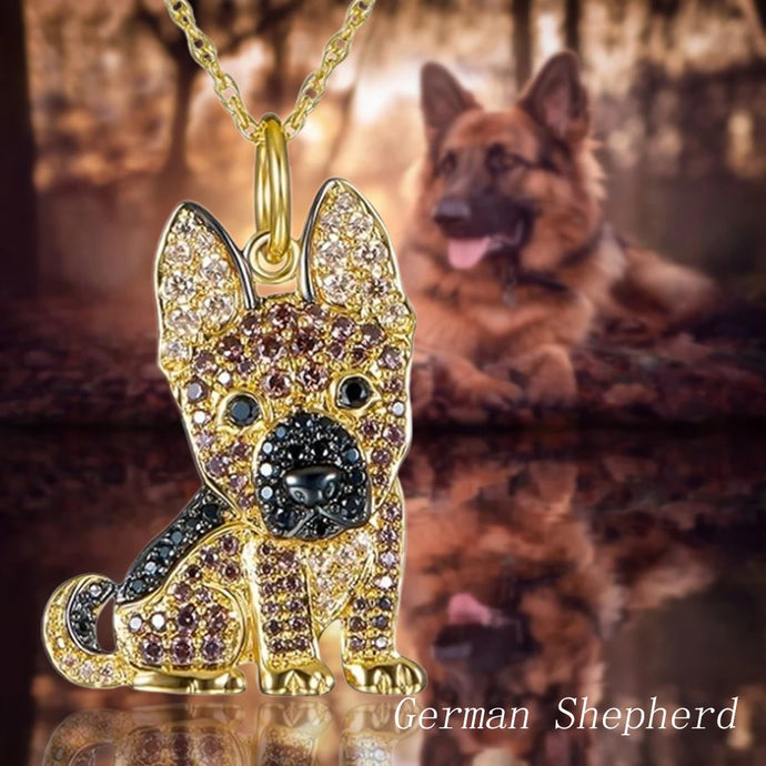 Cutest Sparkling German Shepherd Mom Pendant Necklace-Dog Themed Jewellery-Accessories,Dog Mom Gifts,German Shepherd,Jewellery,Necklace-1