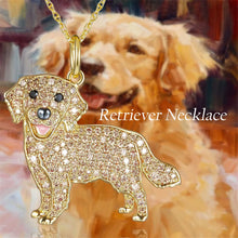 Load image into Gallery viewer, Cutest Sparkling Golden Retriever Mom Pendant Necklace-Dog Themed Jewellery-Accessories,Dog Mom Gifts,Golden Retriever,Jewellery,Necklace-1