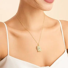 Load image into Gallery viewer, Cutest Sparkling Pomeranian Mom Pendant Necklace-Dog Themed Jewellery-Accessories,Dog Mom Gifts,Jewellery,Necklace,Pomeranian-8