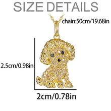 Load image into Gallery viewer, Cutest Sparkling Poodle Mom Pendant Necklace-Dog Themed Jewellery-Accessories,Dog Mom Gifts,Jewellery,Necklace,Poodle-3