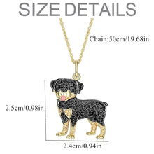 Load image into Gallery viewer, Cutest Sparkling Rottweiler Mom Pendant Necklace-Dog Themed Jewellery-Accessories,Dog Mom Gifts,Jewellery,Necklace,Rottweiler-3