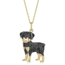 Load image into Gallery viewer, Cutest Sparkling Rottweiler Mom Pendant Necklace-Dog Themed Jewellery-Accessories,Dog Mom Gifts,Jewellery,Necklace,Rottweiler-Rottweiler-50cm-2