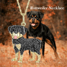 Load image into Gallery viewer, Cutest Sparkling Rottweiler Mom Pendant Necklace-Dog Themed Jewellery-Accessories,Dog Mom Gifts,Jewellery,Necklace,Rottweiler-1