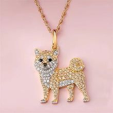 Load image into Gallery viewer, Cutest Sparkling Shiba Inu Mom Pendant Necklace-Dog Themed Jewellery-Accessories,Dog Mom Gifts,Jewellery,Necklace,Shiba Inu-5