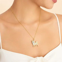 Load image into Gallery viewer, Cutest Sparkling Shiba Inu Mom Pendant Necklace-Dog Themed Jewellery-Accessories,Dog Mom Gifts,Jewellery,Necklace,Shiba Inu-7