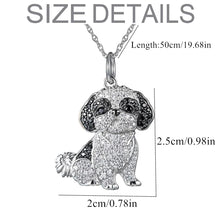 Load image into Gallery viewer, Cutest Sparkling Shih Tzu Mom Pendant Necklace-Dog Themed Jewellery-Accessories,Dog Mom Gifts,Jewellery,Necklace,Shih Tzu-3