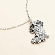 Load image into Gallery viewer, Cutest Sparkling Shih Tzu Mom Pendant Necklace-Dog Themed Jewellery-Accessories,Dog Mom Gifts,Jewellery,Necklace,Shih Tzu-6