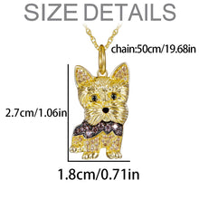 Load image into Gallery viewer, Cutest Sparkling Yorkshire Mom Pendant Necklace-Dog Themed Jewellery-Accessories,Dog Mom Gifts,Jewellery,Necklace,Yorkshire Terrier-3