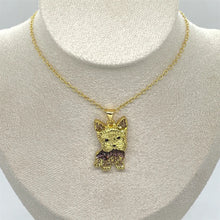 Load image into Gallery viewer, Cutest Sparkling Yorkshire Mom Pendant Necklace-Dog Themed Jewellery-Accessories,Dog Mom Gifts,Jewellery,Necklace,Yorkshire Terrier-7