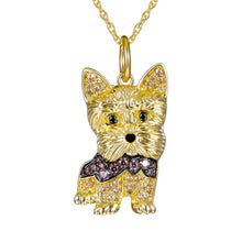 Load image into Gallery viewer, Cutest Sparkling Yorkshire Mom Pendant Necklace-Dog Themed Jewellery-Accessories,Dog Mom Gifts,Jewellery,Necklace,Yorkshire Terrier-Yorkshire-50cm-2
