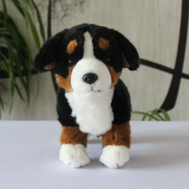Cutest Realistic Standing Bernese Mountain Dog Stuffed Animal Plush To