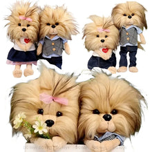 Load image into Gallery viewer, Cutest Yorkie Couple Stuffed Animal Plush Toys-Stuffed Animals-Stuffed Animal, Yorkshire Terrier-1