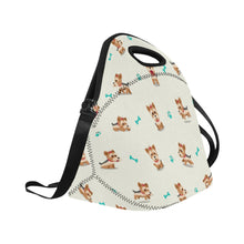 Load image into Gallery viewer, Cutest Yorkie Love Black Neoprene Lunch Bag-Accessories-Accessories,Bags,Dog Dad Gifts,Dog Mom Gifts,Lunch Bags,Yorkshire Terrier-6