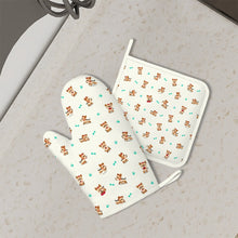 Load image into Gallery viewer, Cutest Yorkie Love Black Oven Mitts and Pot Holder Set-Kitchen Decor-Accessories,Dog Mom Gifts,Yorkshire Terrier-2