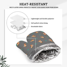 Load image into Gallery viewer, Cutest Yorkie Love Black Oven Mitts and Pot Holder Set-Kitchen Decor-Accessories,Dog Mom Gifts,Yorkshire Terrier-12