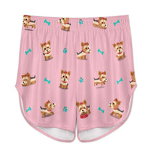 Load image into Gallery viewer, Cutest Yorkie Love Black Women's Cami and Shorts Pajama Set-12
