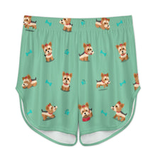 Load image into Gallery viewer, Cutest Yorkie Love Black Women's Cami and Shorts Pajama Set-16