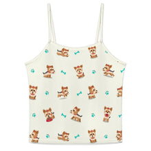 Load image into Gallery viewer, Cutest Yorkie Love Black Women's Cami and Shorts Pajama Set-5