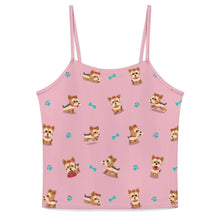 Load image into Gallery viewer, Cutest Yorkie Love Black Women's Cami and Shorts Pajama Set-9