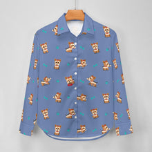 Load image into Gallery viewer, Cutest Yorkie Love Black Women&#39;s Shirt-15