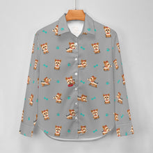 Load image into Gallery viewer, Cutest Yorkie Love Black Women&#39;s Shirt-18