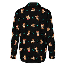 Load image into Gallery viewer, Cutest Yorkie Love Black Women&#39;s Shirt-24