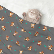 Load image into Gallery viewer, Cutest Yorkie Love Blanket for Dog-Pet Furniture-Blankets,Home Decor,Yorkshire Terrier-20