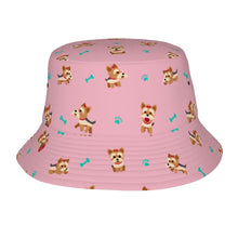 Load image into Gallery viewer, Cutest Yorkie Love Bucket Hat-Hats &amp; Caps-Light Pink-One Size-33