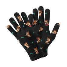 Load image into Gallery viewer, Cutest Yorkie Love Touch Screen Gloves-Accessories-Accessories, Dog Dad Gifts, Dog Mom Gifts, Gloves-5