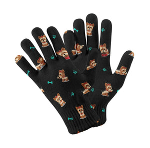 Cutest Yorkie Love Touch Screen Gloves-Accessories-Accessories, Dog Dad Gifts, Dog Mom Gifts, Gloves-5