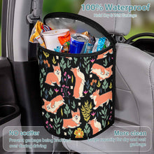 Load image into Gallery viewer, Flower Garden Corgi Love Multipurpose Car Storage Bag - 4 Colors-Car Accessories-Bags, Car Accessories, Corgi-Black-1