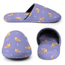 Load image into Gallery viewer, Corgi Slippers for Women - Adorable Corgi Love - Flannel-Accessories,Corgi,Dog Mom Gifts,Slippers-24