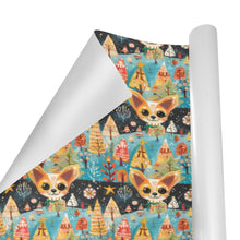 Load image into Gallery viewer, Whimsical Christmas Forest Fawn Chihuahua Gift Wrapping Paper - 2 Rolls-Christmas Ornament-Chihuahua,Christmas,Wrapping Paper-2